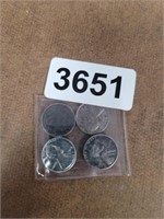 4 STEEL PENNIES