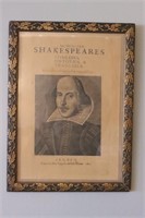 Shakespeare Framed Bookplate