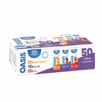 50-Pk 200 mL Oasis 100% Juice Blend Assorted