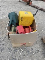 Tote of Misc. Fuel Tanks