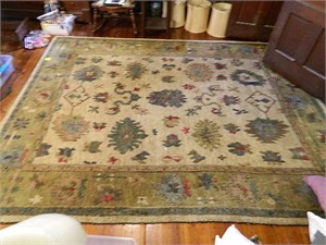 Large Area Rug Very Old 96 x 116