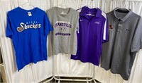 4 Mens Shirts. L Biloxi Shuckers Tshirt