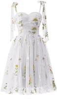 Flower Embroidery Tulle Dress Size 4 *See Inhouse