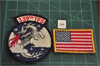 339th TFS (Tactical Fighter Sq) & US Flag