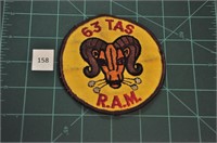 63 TASD Tactical Airlift Sq RAM 80s Military Patch
