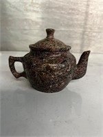 Heavy stone vintage teapot