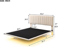 $312 - Beds Platform, Queen, Beige