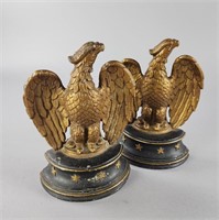 Mixed Metal Eagle Bookends