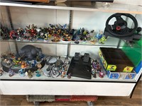 Disney Infinity Figurines, PS3 Wheel Control etc