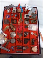 Collectibles tray of assorted