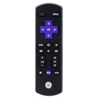OF3348  GE Roku TV Remote Control, Black