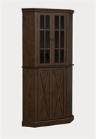 HOME SOURCE MAHOGANY BAR CABINET 35X14.55X69.15IN