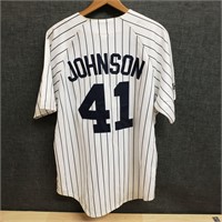 Randy Johnson Stitched Yankee Jersey, Majestic, L