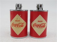 2 VINTAGE COCA COLA LIGHTERS IN GREAT SHAPE 2 IN