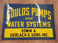 "Goulds Pumps and Water Systems" Tin Sign