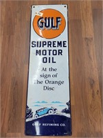 "Gulf Supreme Motor Oil" Sign