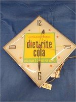 "Diet-Rite Cola" Electric Light-Up Clock