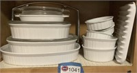 CORNING WARE FRENCH WHITE COOKWARE