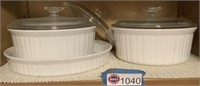 CORNING WARE FRENCH WHITE COOKWARE