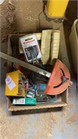 Box lot - pliers with variety of items