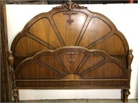 Vintage wood double size bed