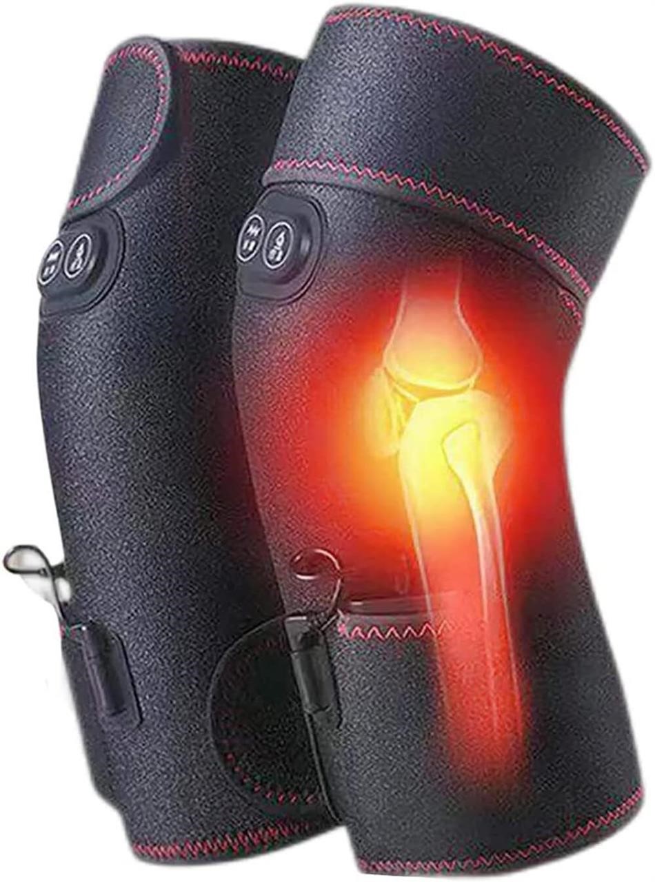 2-in-1 Heated Knee Massager  Adjustable Temp.