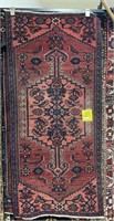 ZANJAN HAND KNOTTED WOOL RUNNER 5'7" X 2'7"