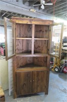 Wooden Corner Cabinet 35" x 73" VGC
