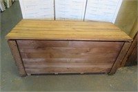 Wood Bench & Storgage 46" X 22" high