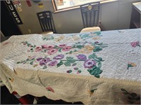 Vintage Applique Quilt 86.5" x  77.5"