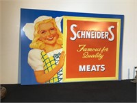 SCHNEIDER'S MEAT SIGN