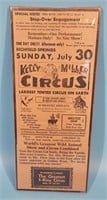 Al G. Kelly and Miller Bros. 5-Ring Circus Adverti