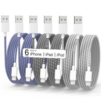 6Pack(3/3/6/6/6/10FT) [Apple MFi Certified] iPhone