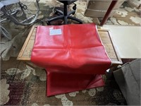 Red Vinyl Upholstery