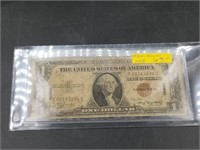 1935 A Hawaii Note $1 heavily circulated