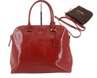 Kate Spade Red Leather Designer Hand Bag