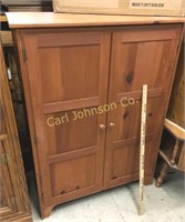 WOOD CABINET/PANTRY W/ SHELVES