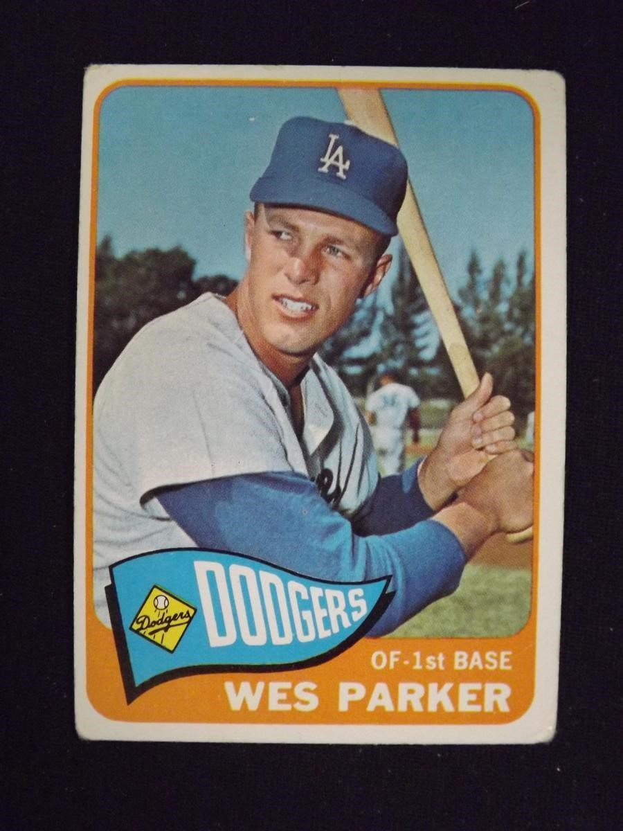 1965 TOPPS #344 WES PARKER DODGERS VINTAGE