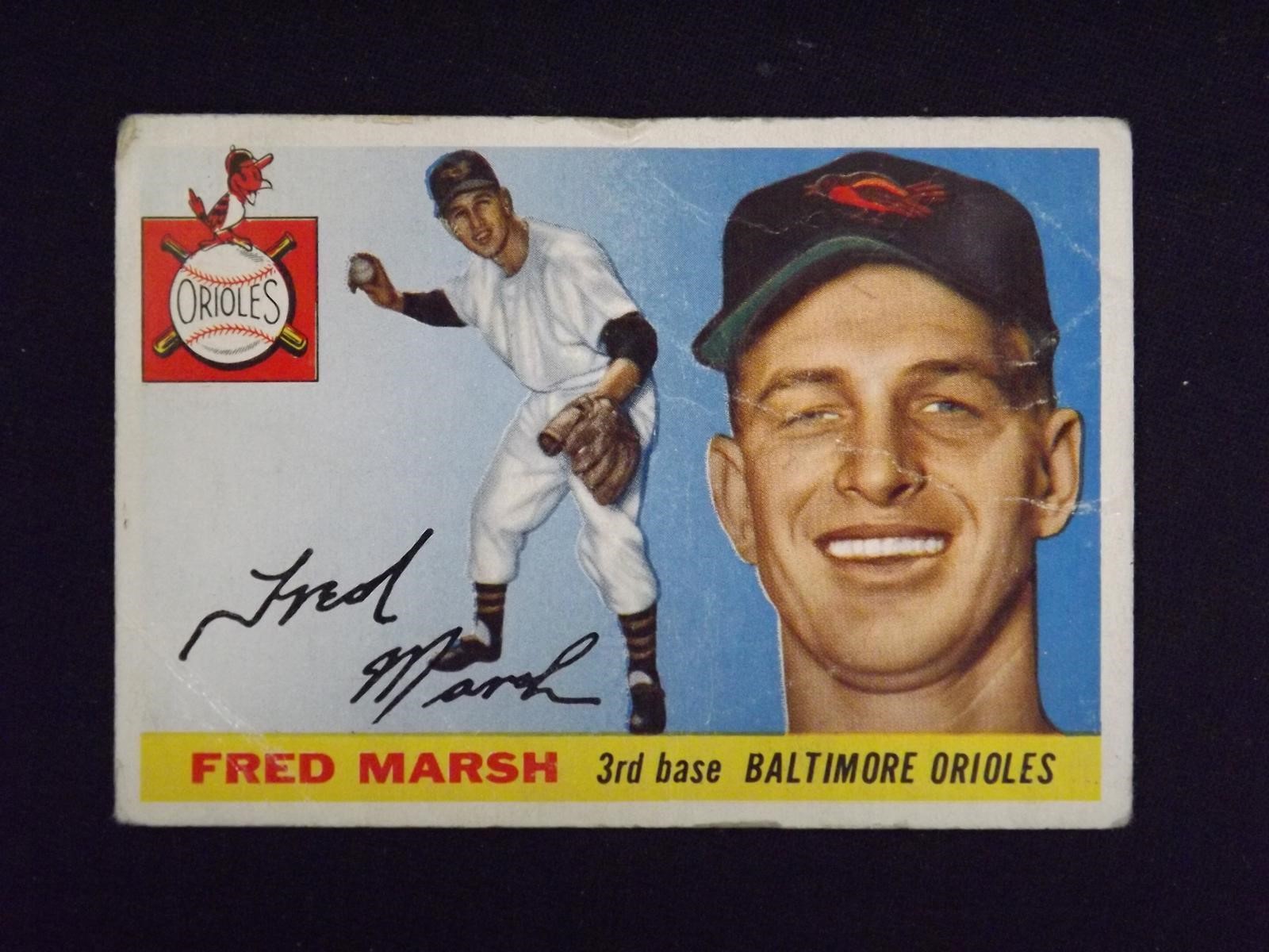 1955 TOPPS #13 FREDDIE MARSH ORIOLES