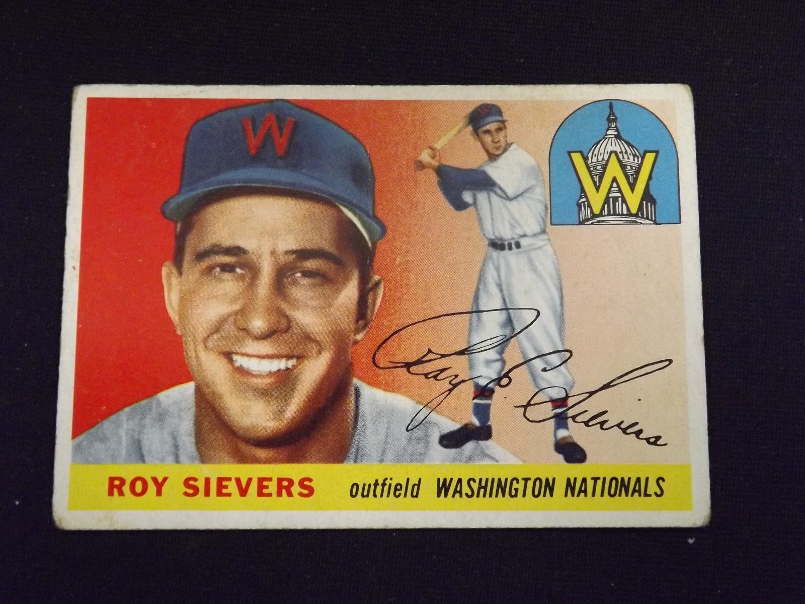 1955 TOPPS #16 ROY SIEVERS NATIONALS