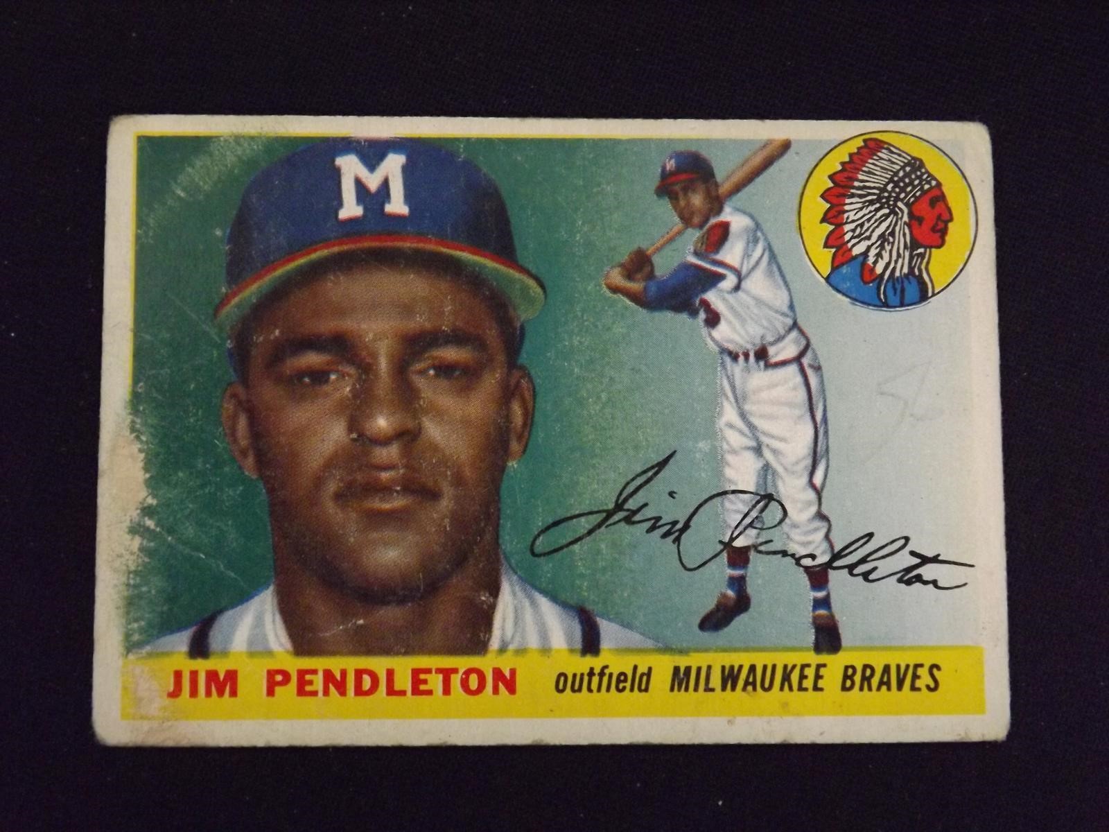 1955 TOPPS #15 JIM PENDLETON BRAVES