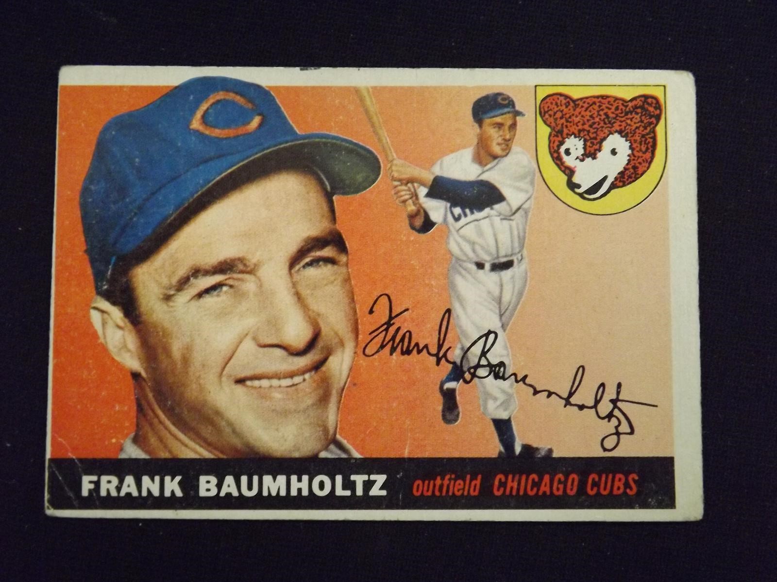 1955 TOPPS #172 FRANK BAUMHOLTZ CUBS