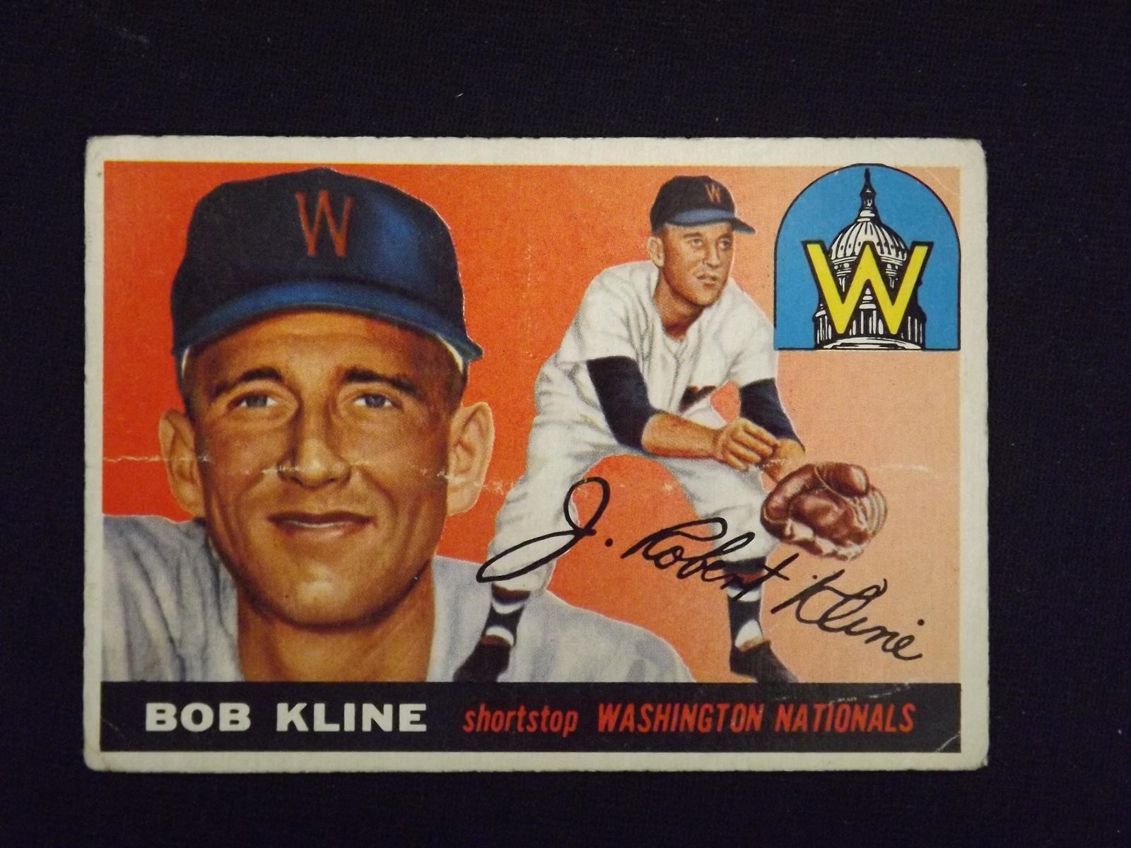 1955 TOPPS #173 BOB KLINE NATIONALS VINTAGE