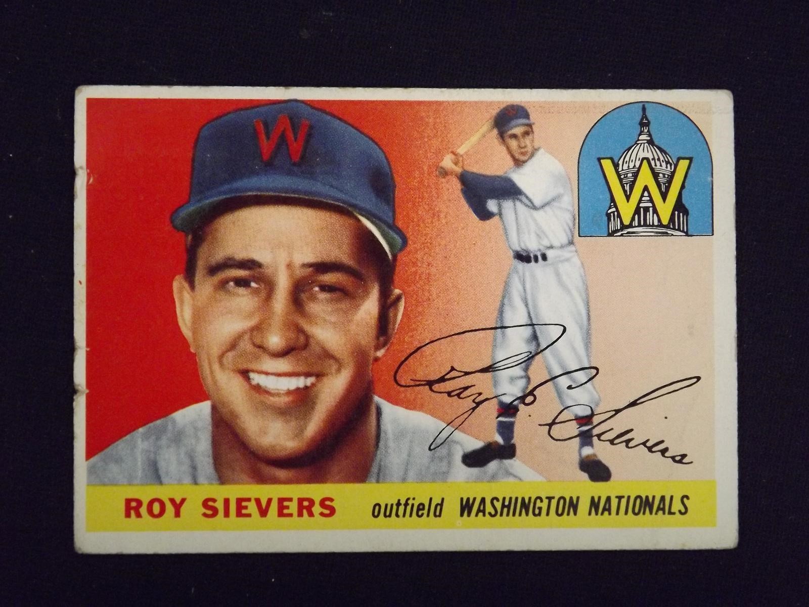 1955 TOPPS #16 ROY SIEVERS NATIONALS