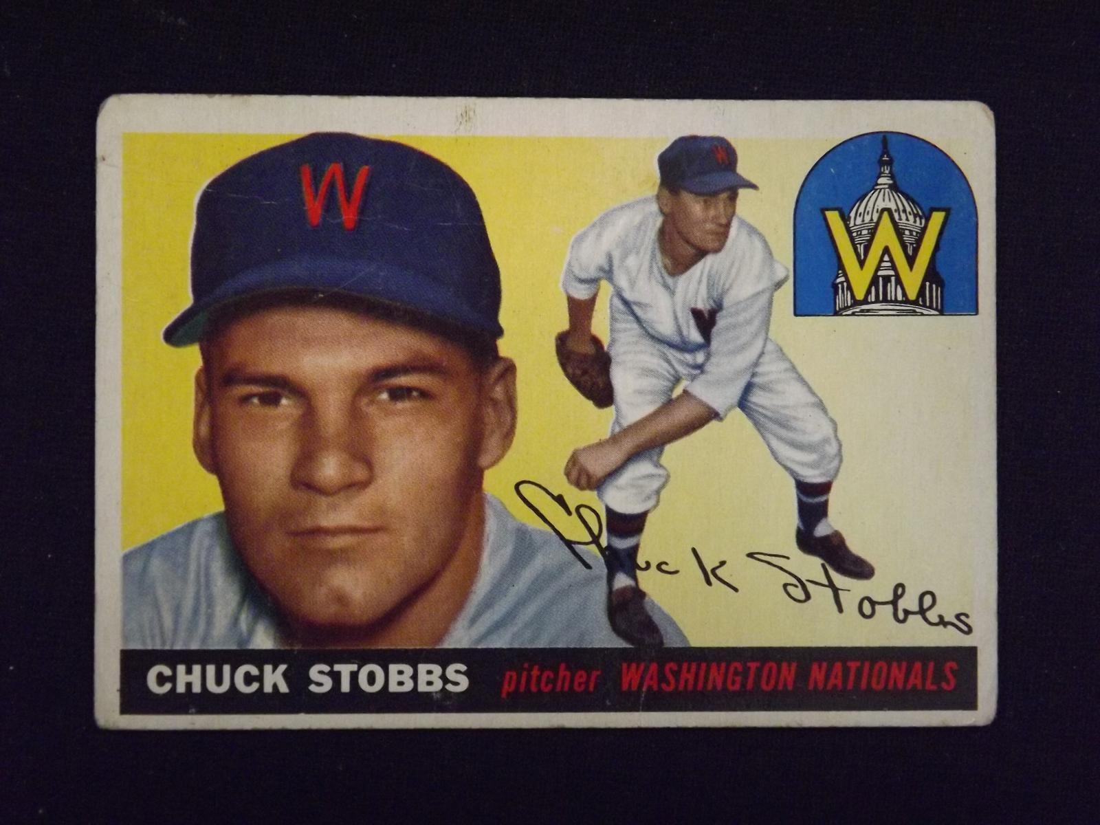 1955 TOPPS #41 CHUCK STOBBS NATIONALS
