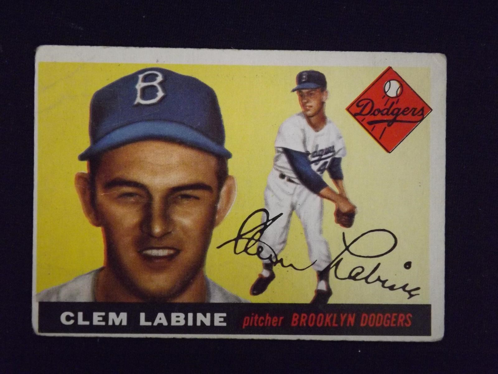 1955 TOPPS #180 CLEM LABINE BROOKLYN DODGERS