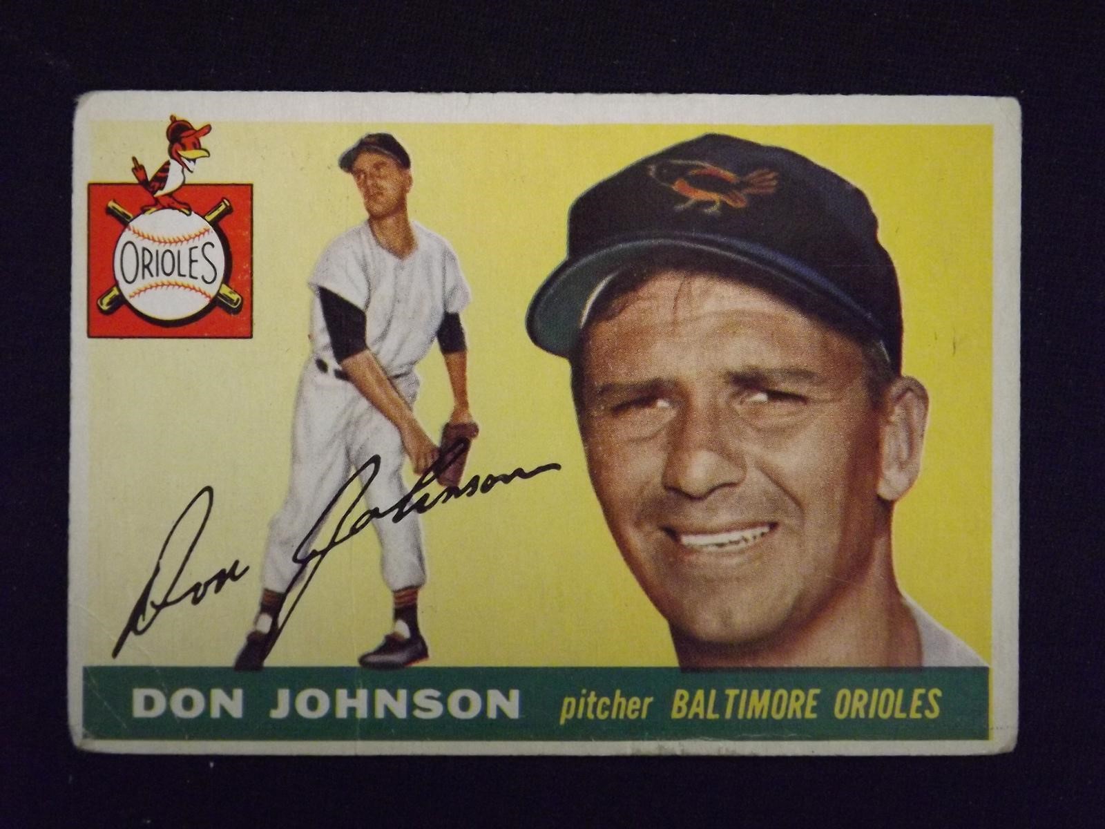 1955 TOPPS #165 DON JOHNSON ORIOLES