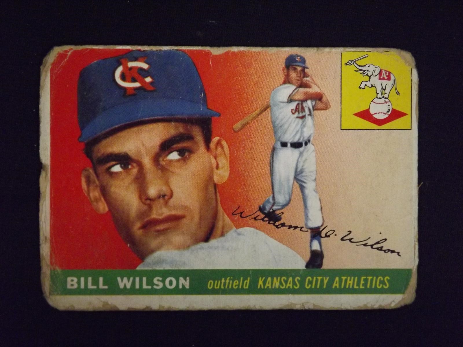 1955 TOPPS #86 BILL WILSON KC ATHLETICS