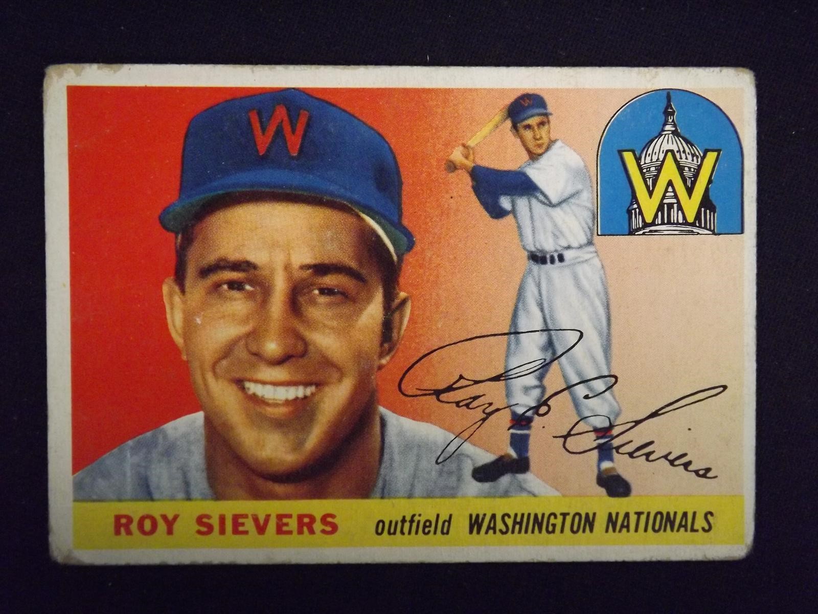 1955 TOPPS #16 ROY SIEVERS NATIONALS