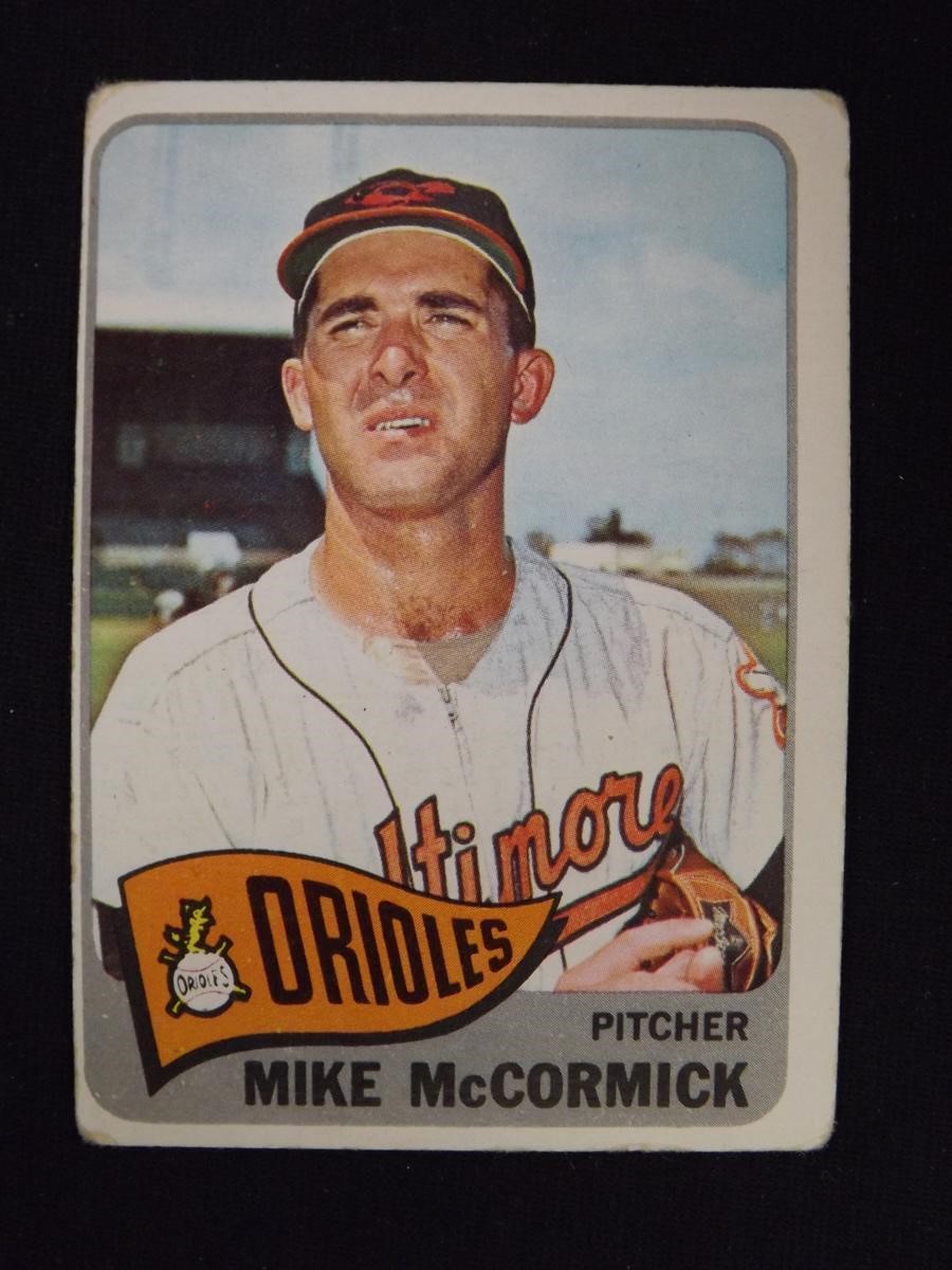 1965 TOPPS #343 MIKE MCCORMICK ORIOLES